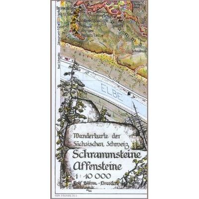 Schrammsteine – Affensteine 1:10000, Sonstige von Rolf Böhm, Kartographischer Vlg Böhm, 978-3-910181-01-4