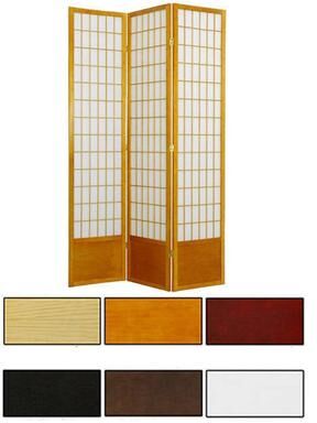 Handmade Wood and Rice Paper Windowpane 84-inch Shoji Screen (China)