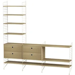 Sideboard Regal Kombination Beige Eiche