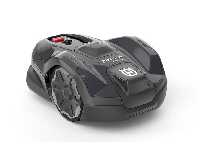 Rasenmähroboter HUSQVARNA 310E NERA ohne Referenzstation 1500 m² , grau (schwarz), B:44cm H:28cm, Rasenmähroboter, Rasenmähroboter, mit PIN-Code