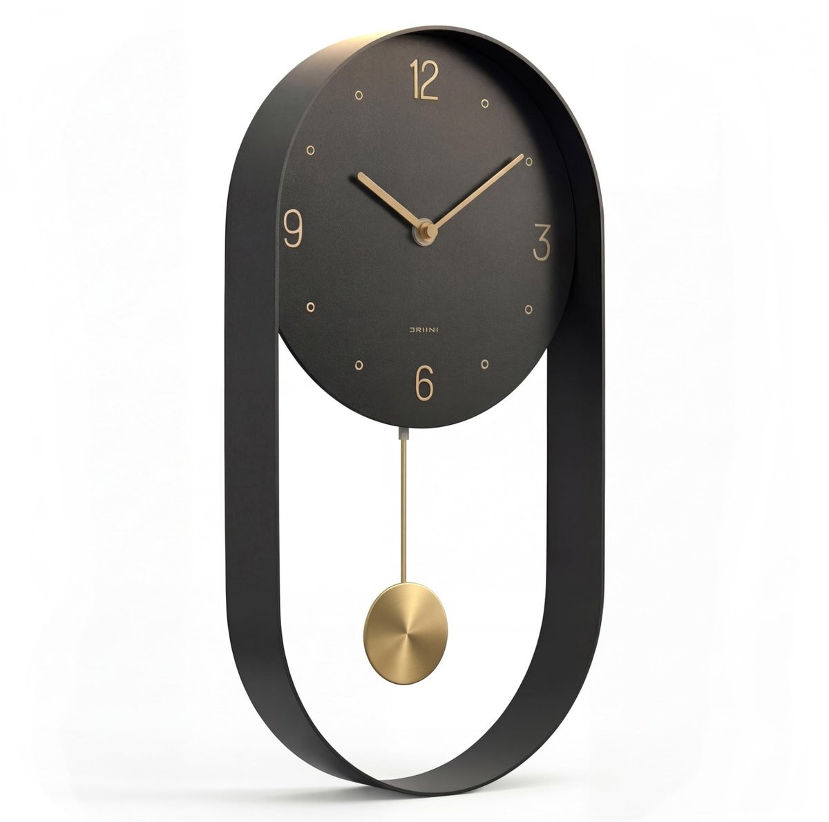 Omgoods Moderne Pendule Wandklok met Uniek Design en Stille Batterijwerking