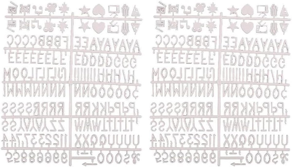 Vilt Letterbord Letters - Berichtenbord Letters - 1 Pak - One Color