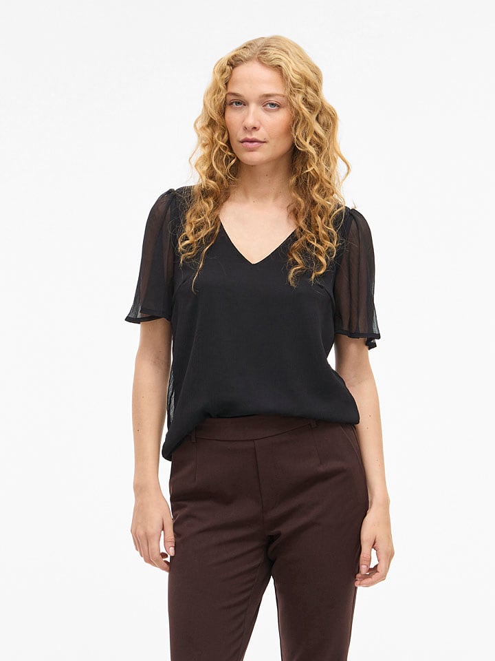 Vila Bluse "Vifalia" in Schwarz - 36