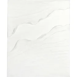 Bild River Kiefernholz Leinwand, modern, weiß, 80x100 cm, Hochformat für Dein Zuhause