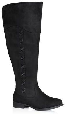Wide Width Women's Nadia Wide Width Tall Boot by Cloudwalkers in Black (Size 11 W)