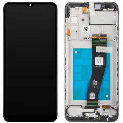 Samsung Display Unit für Galaxy A02s A025G, Schwarz (Display), Mobilgerät Ersatzteile, Schwarz