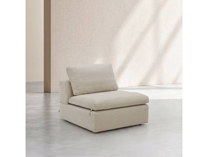 HABITAT - Chauffeuse en tissu - Beige meringue - Ameria