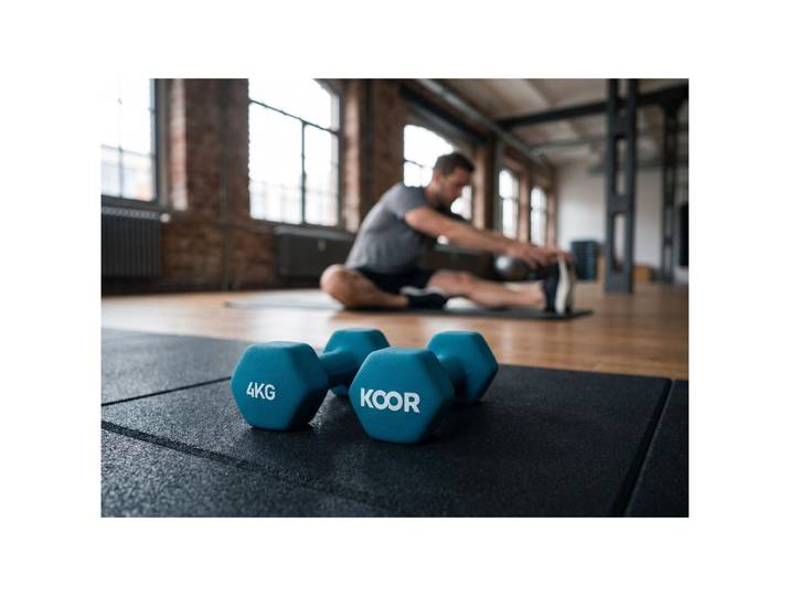KOOR Hantel-Set Alli Blau 2x4 kg - Hantel