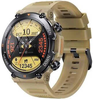 Inspired Finds MEVADEN HD Smartwatch Bluetooth Call, Fitness Tracker & Heart Monitor For Android And IOS khaki