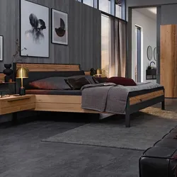 Musterring Bett Joline 180 x 200 cm Lack Grau Graphit