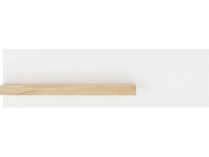 Wandregal HOME AFFAIRE CiTY/GiRON , weiss (weiß), B:140cm H:40cm T:17cm, Holzwerkstoff, Regale, Wandregal