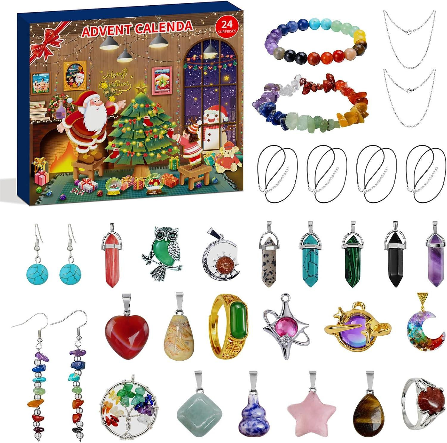 oCreon Sieraden Adventskalender 2025 voor volwassenen - Groen