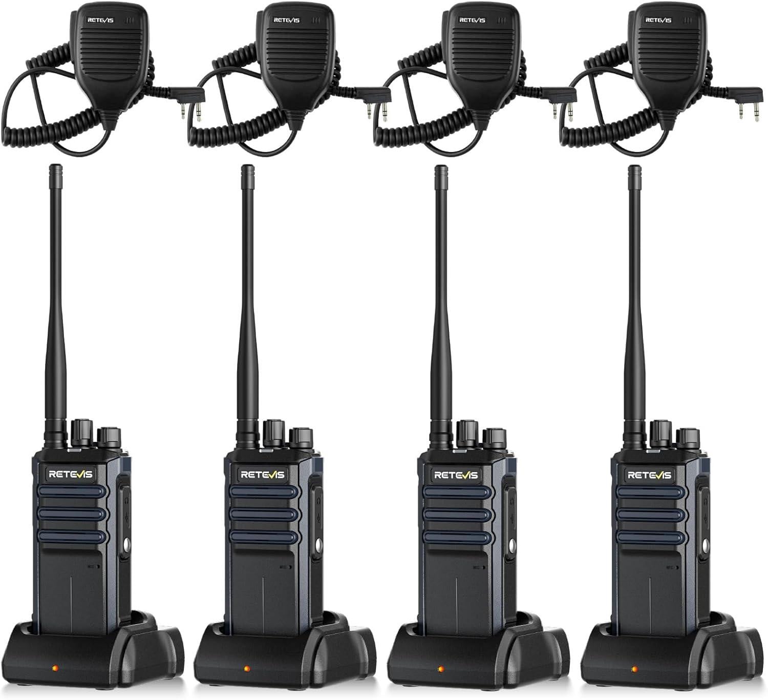 Retevis RT86A professionele draadloze portofoon met groot bereik en 2500 mAh oplaadbare batterij