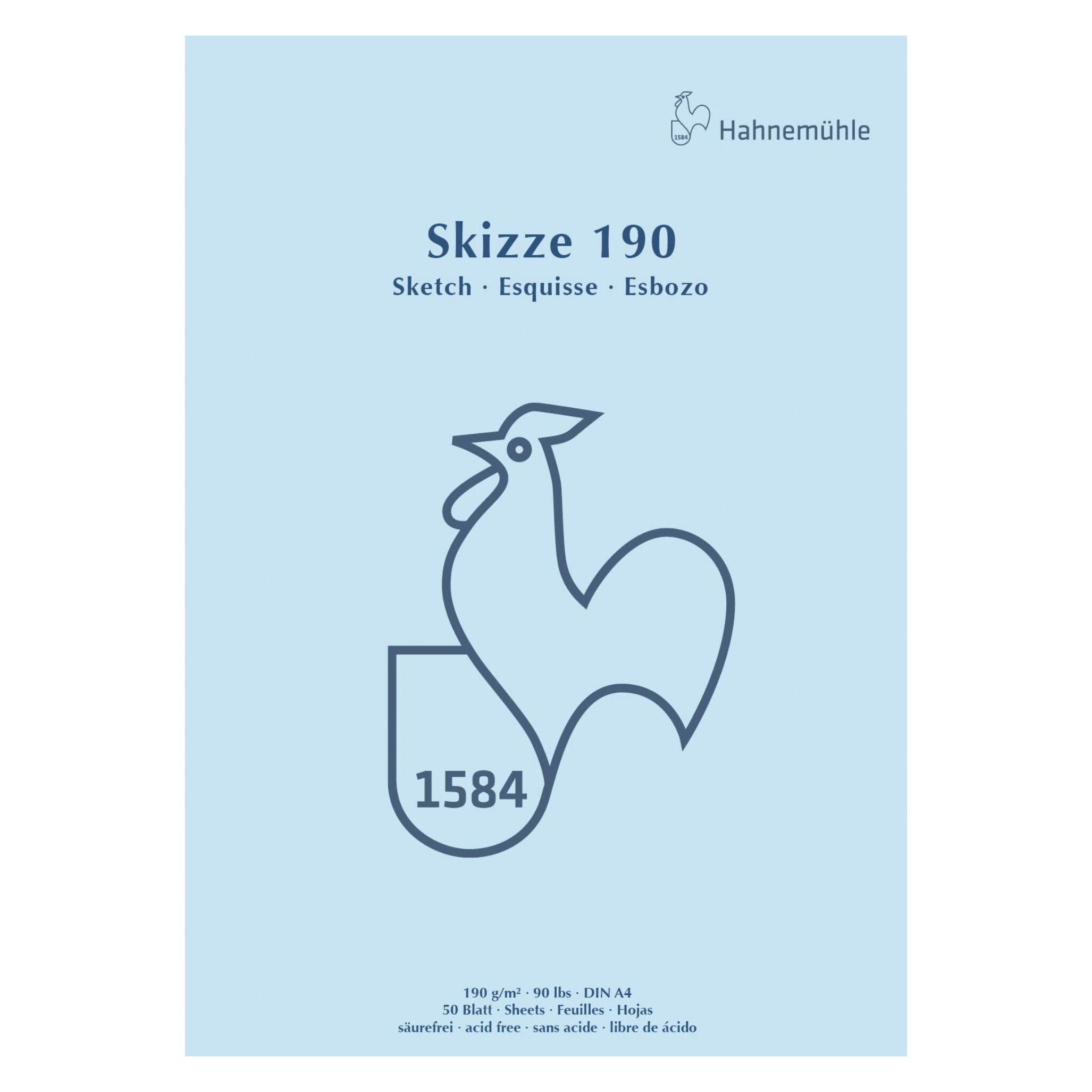 Hahnemühle Skizzenblock Skizze 190 (A4, Harter Einband) (60127432)