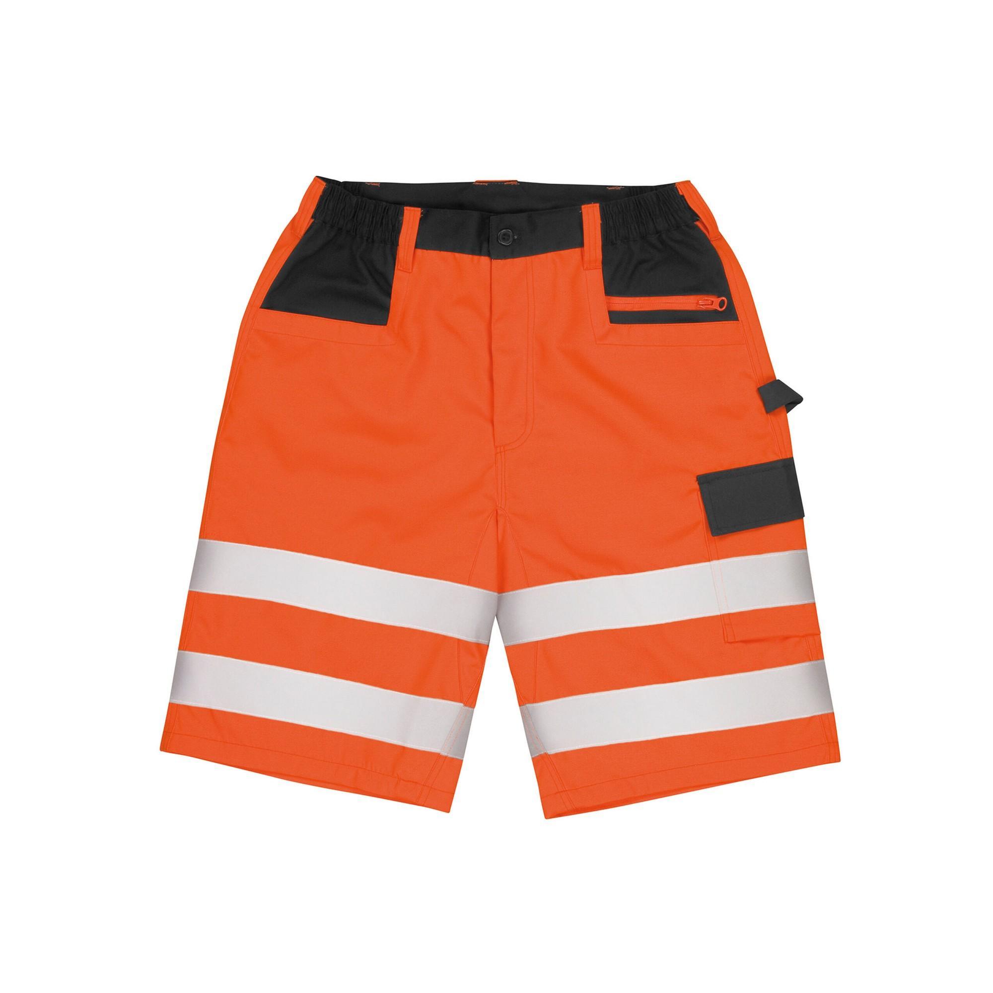 SAFE-GUARD by Result - Cargo-Shorts für Herren - Sicherheit (Fluoreszierendes Orange)