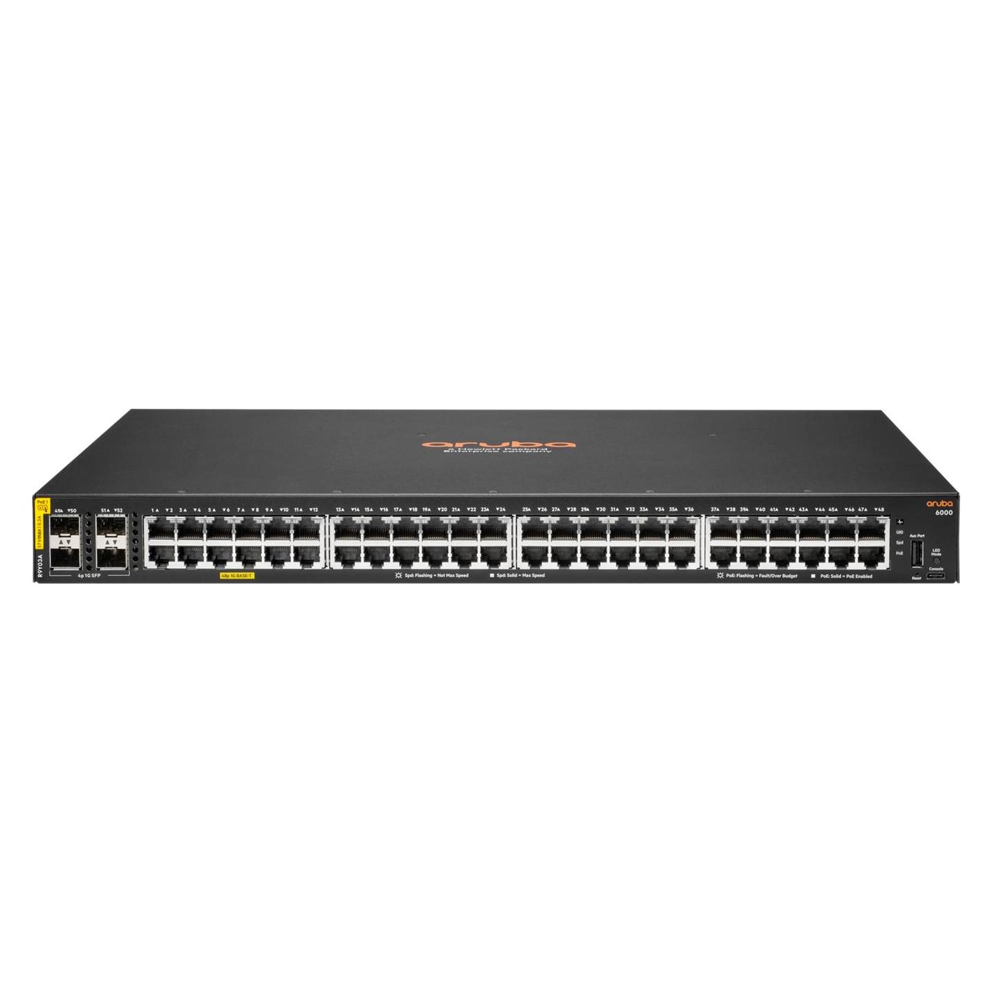 HPE Nwking CX 6000 48G Class4 PoE - Switch (48 Ports) (R9Y03A#ABB)
