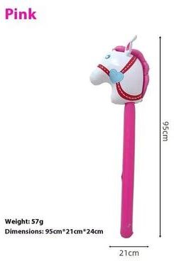 Uplift Essentials Inflatable Horse Head Pony Stick Toy style 2