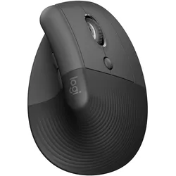 Logitech Lift Vertical Grafit (Rechtshändig) Ergonomische Maus, kabellos, Bluetooth, Logi Bolt Adapter, Unterstützt Logi Options+