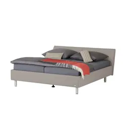 RUF Polsterbett mit Bettkasten Casa ¦ grau ¦ Maße (cm): B: 214 H: 87