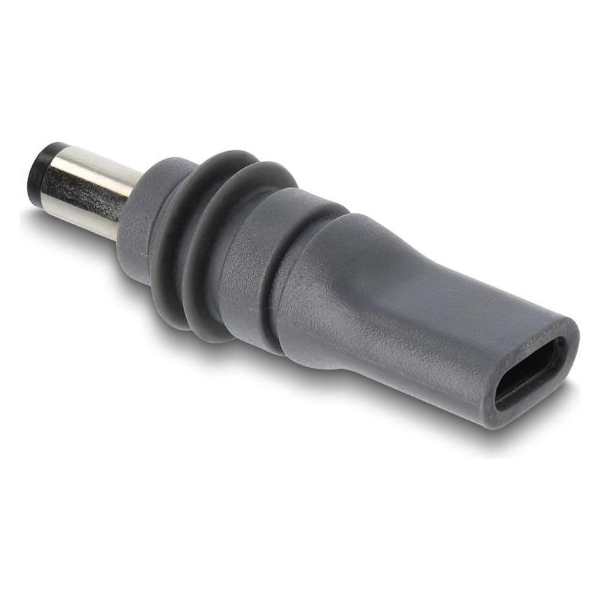 Delock USB Type-C Buchse zu DC 5,5 x 2,1 mm Adapter kompatibel mit Starlink Mini grau (91827) (USB-C) (91827)