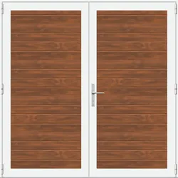 ConDoor Garagentor Drehflügeltor LUXE-LINE TWIN, Wood Light, Plancha