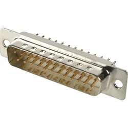 W+P 106-25-1-3-0 - D-SUB Stecker, 25-polig, gestanzte Kontakte, vergoldet
