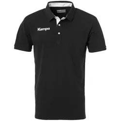 Kempa Prime Poloshirt schwarz/weiß 140