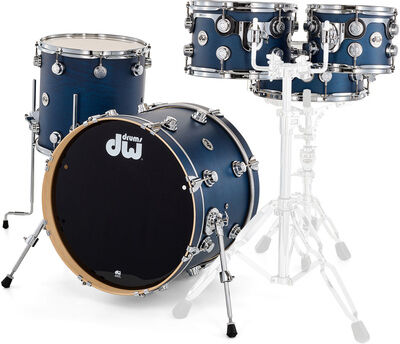 "DW Satin Oil 20"" Regal Blue Set Satin Regal Blue"