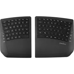 Perixx Wireless Ergonomic Split Compact DE Black Keyboard (Relisting) (DE, Kabellos), Tastatur, Schwarz