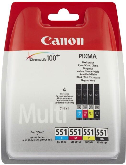 TINTEIRO CANON CLI551 MULTIPACK