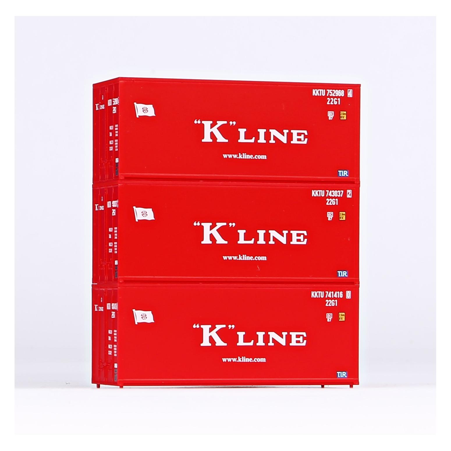 Piko Container 3er-Set 20 K-Line (PIKO 56220)