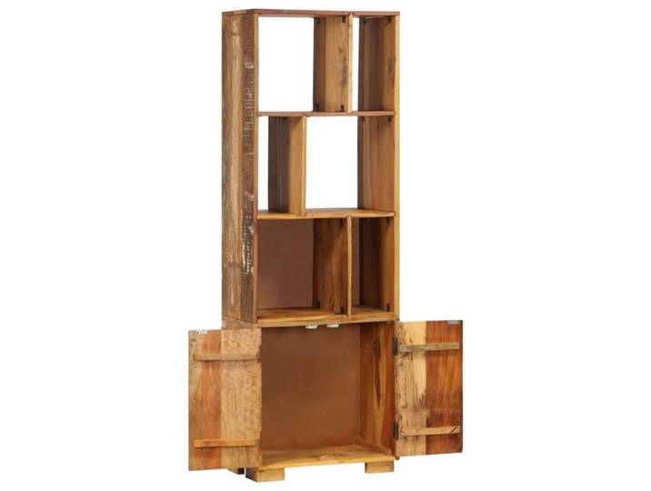 (SOLDES DEC)Bibliothèque - - Meuble Étagère - support livres - 60x35x180 cm Bois de récupération solide 01_1302679