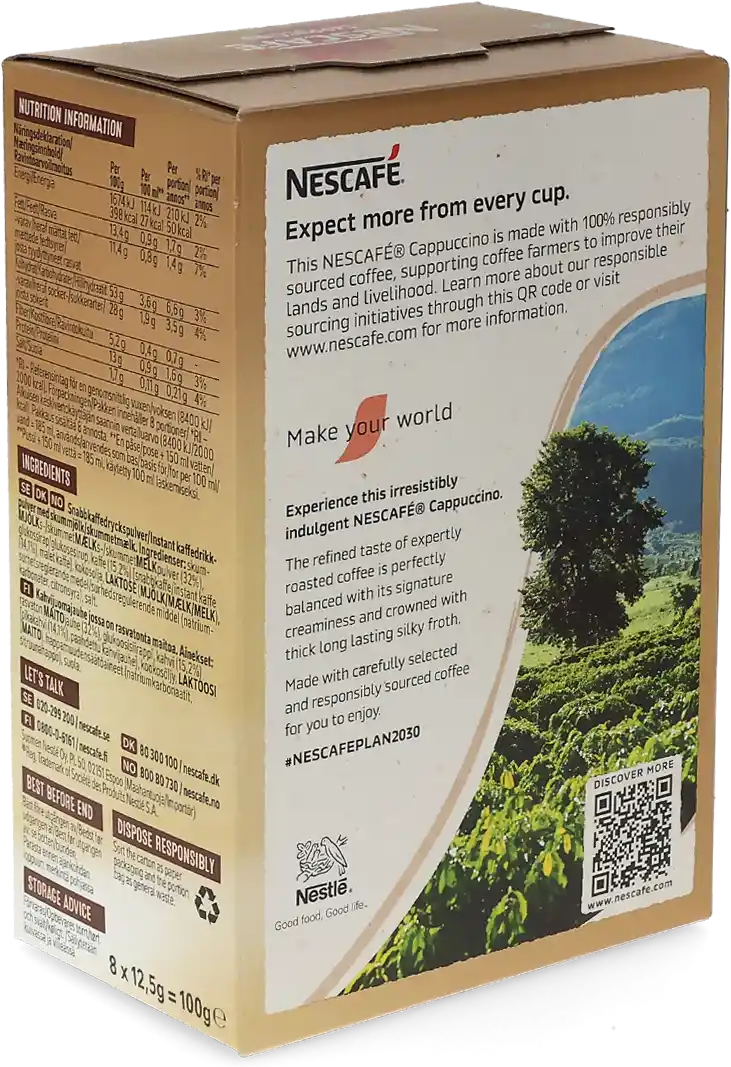 Nescafé   Cappuccino - 8 sachets de café soluble