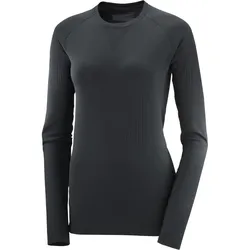 Salomon Damenlangarmshirt Sense Aero Seamless Tee - schwarz / 42