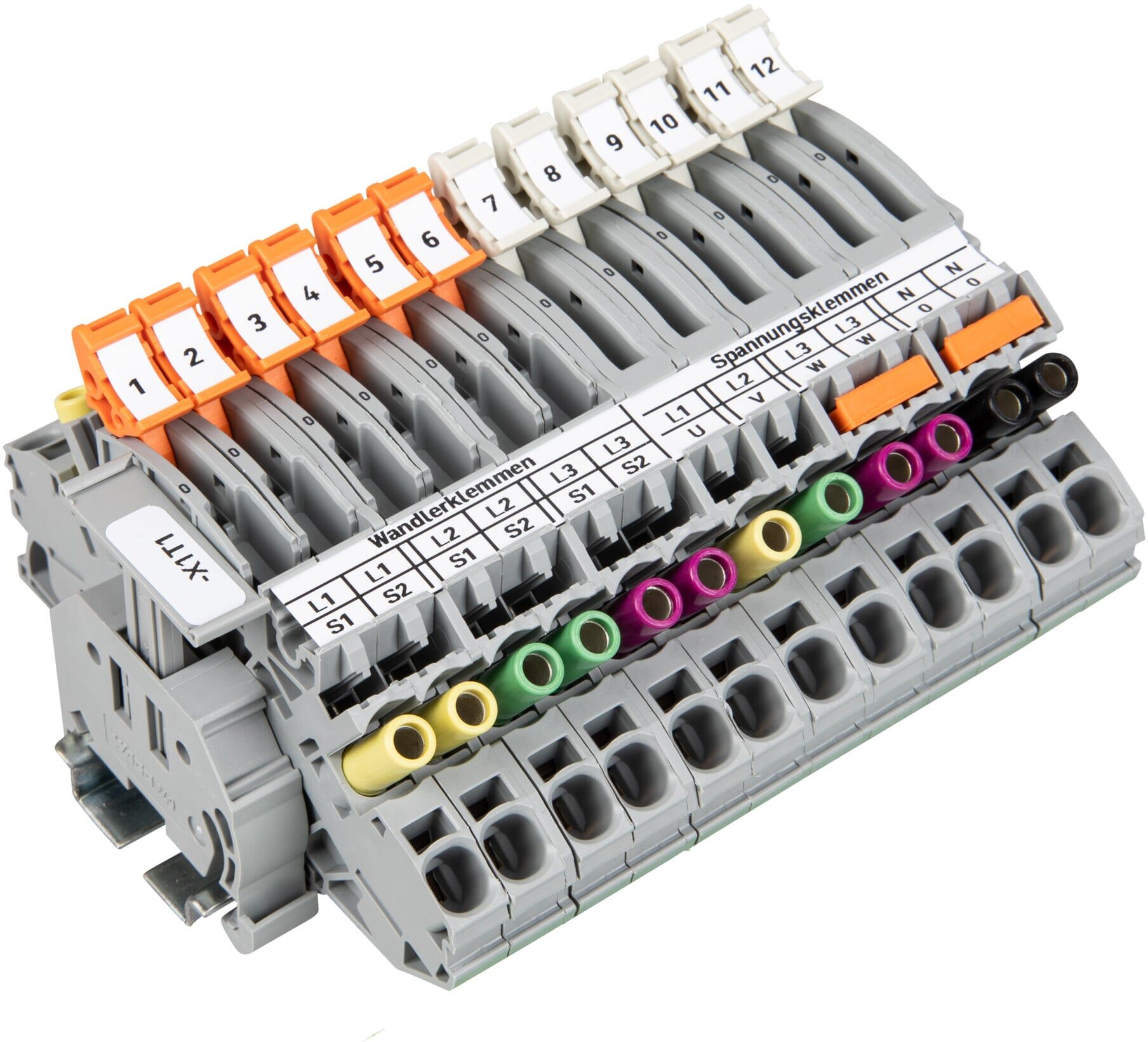 WAGO Stromwandlerklemmenblock 821-210 6mm² grau)