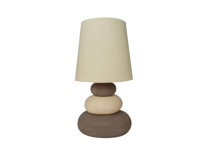 Näve Stoney Tischleuchte Keramik Natur 31 cm