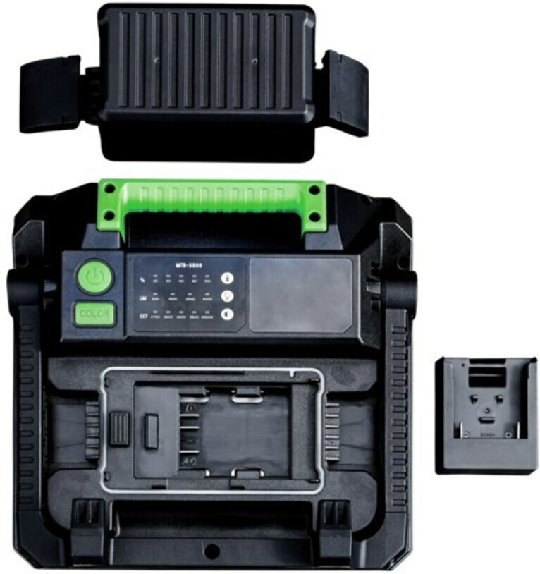 LED-Lichtstrahler Taurus MultiBattery 5.000Lm mit verschiedene Adapter ; LENA LIGHTING (256882)