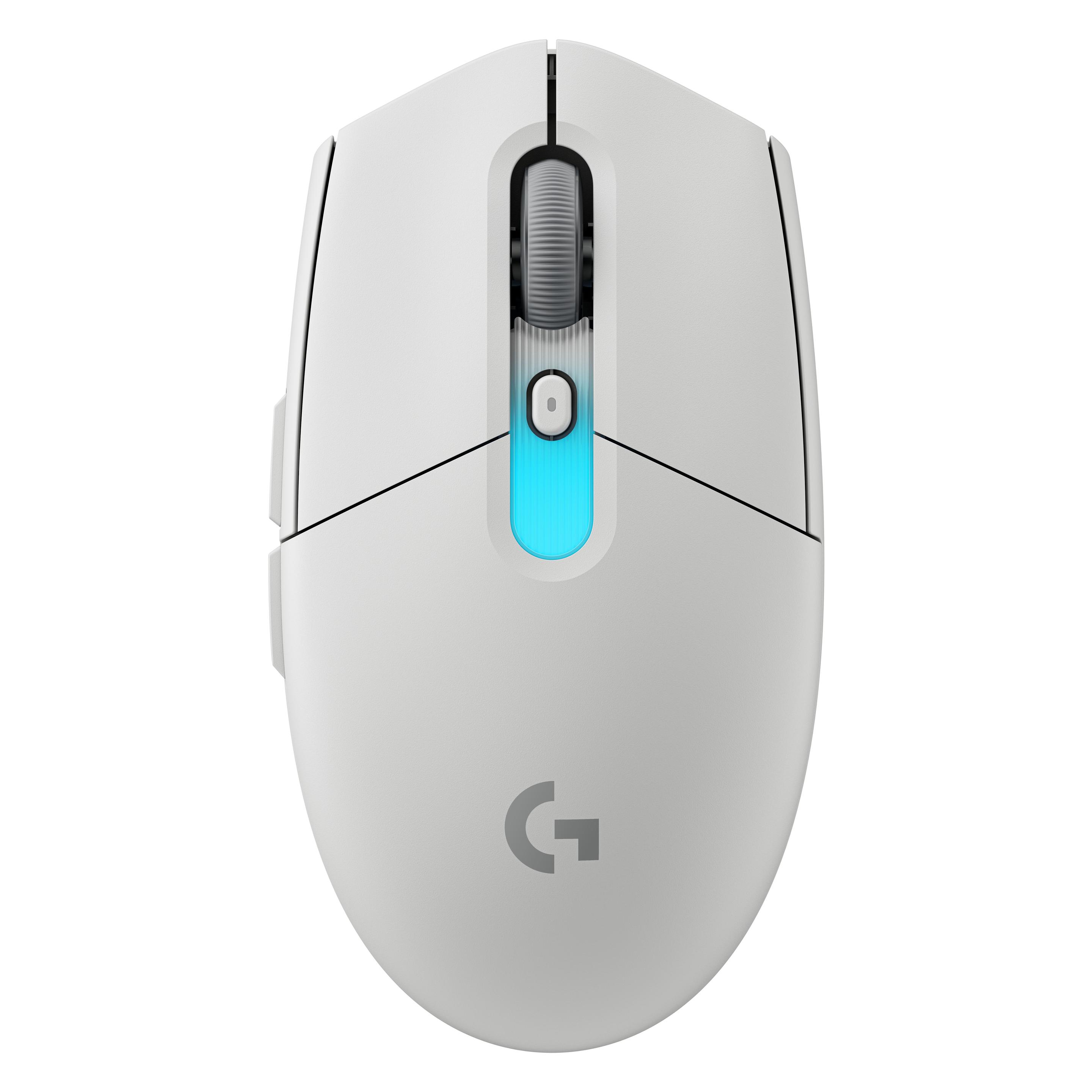 Logitech G305 X SUPERLIGHT-WHITE-EWR2i-934 (Kabelgebunden, Kabellos) (910-007748)