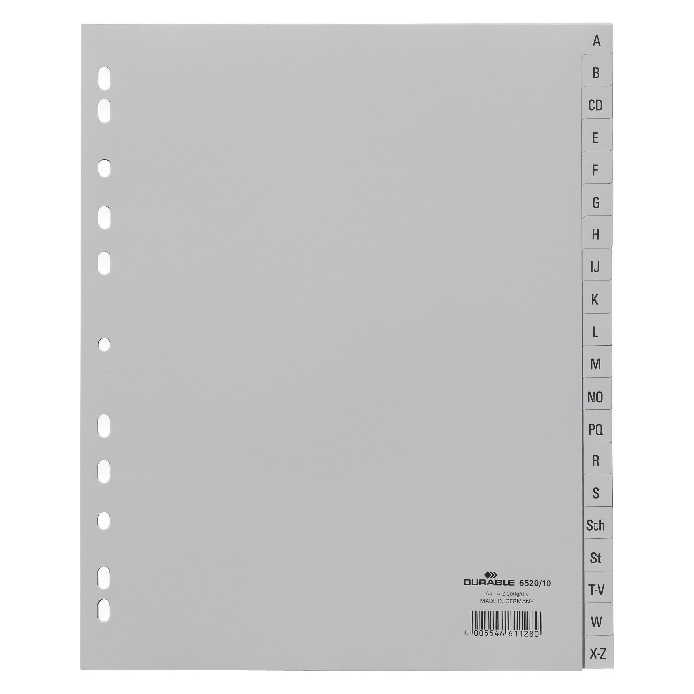 Durable Register A-Z (652010)