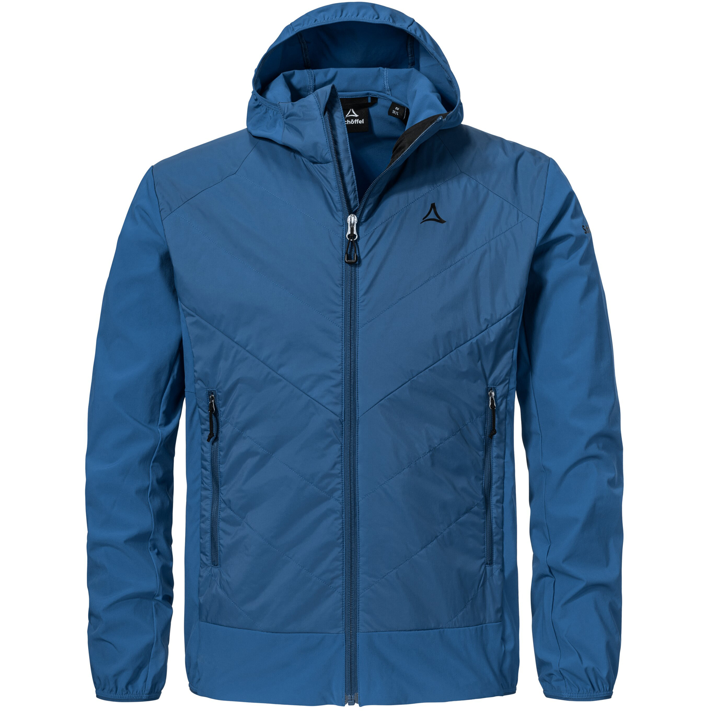 Schöffel Style Blaueis Hybrid Herren Kunstfaserjacke blau Größe S Camping Klein verpackbar Wasserabweisend