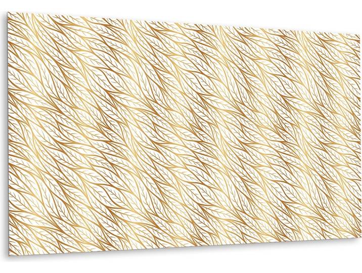 Vinyl Muster - Fliesenaufkleber PVC Fliesenfolie - Selbstklebende Vinyl , Goldene Blätter - 100 cm x 50 cm