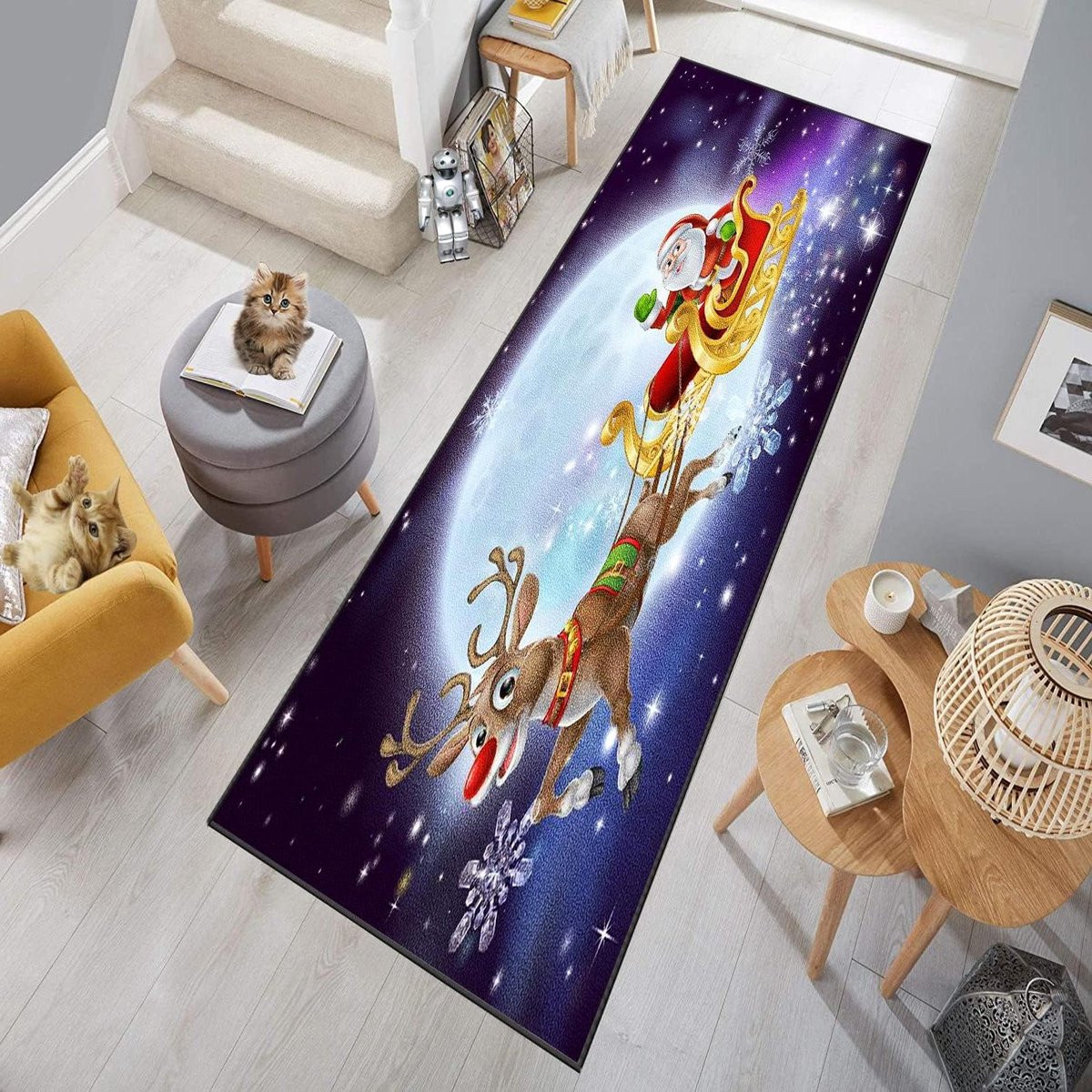 Super absorberende microvezel tapijtloper voor gang, keuken of badkamer, 60 x 380 cm