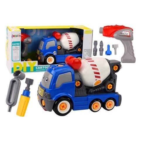 No Name DIY Cartoon Drehen Betonmischer Blau (49678555)