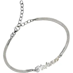 Armband mit Gravur FIRETTI "Schmuck Geschenk Silber 925 Namensarmband zur Namenskette", silber (silberfarben), Armbänder, Damen, 17cm, Silber 925 (Sterlingsilber)
