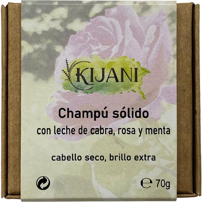 Kijani Shampooing Solide Cheveux Gras Romarin et Ortie 70 g