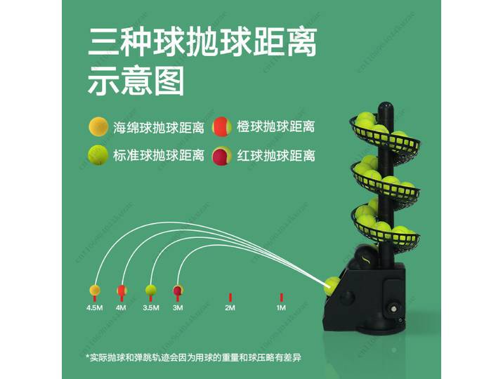 Lanceur de balles de tennis portable TS02, équipement d'entraînement multi-balles pour adultes en intérieur et en extérieur (balles non incluses)