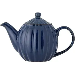 Bloomingville Latina Teekanne, Steingut, Ø 13xH17 cm, blau