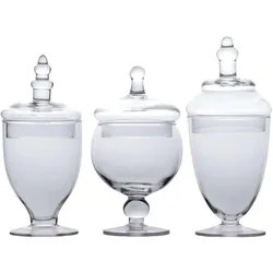Intirilife Vorratsglas für Süssigkeiten, Vorratsbehälter, Transparent