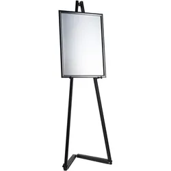 Mobile Staffelei aus Aluminium mit Klapprahmen schwarz | A2 420 x 594 mm | 1.500 mm, Aluminium, Stahl