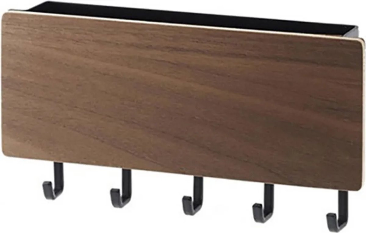 Houten sleutelrek voor het organiseren van sleutels